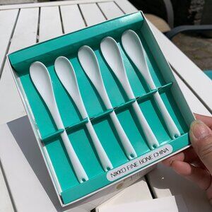 NIKKO Tea Coffee Condiment Mini Spoons 5pc Set Box